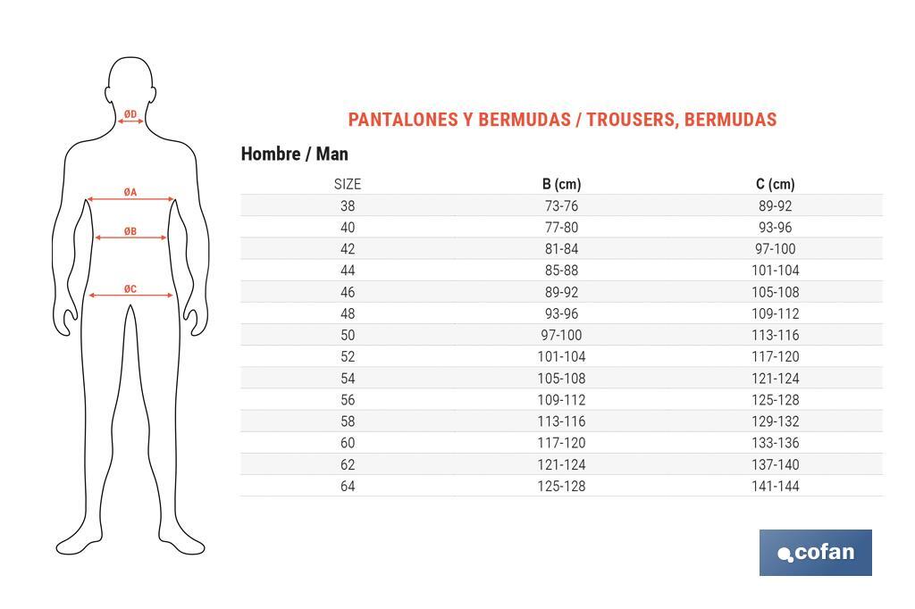 PANTALON TRAB. FLEX. JANO SLIM FIT MARINO/NEGRO T-52