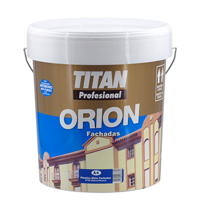 Pintura Plastica Titan Barata de Fachadas Color Teja 15l