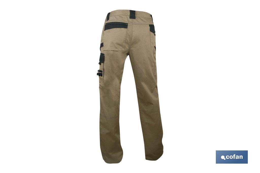 PANTALON TRABAJO LENOIR 280gms/m GRIS-NEGRO T-38