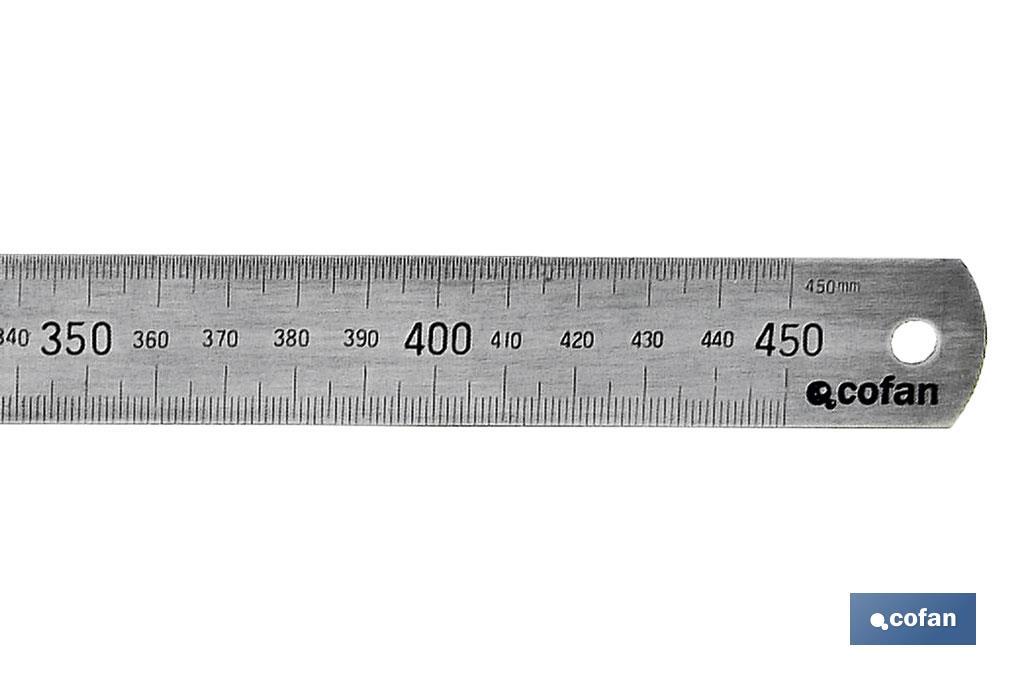 REGLA DE ACERO 600 mm