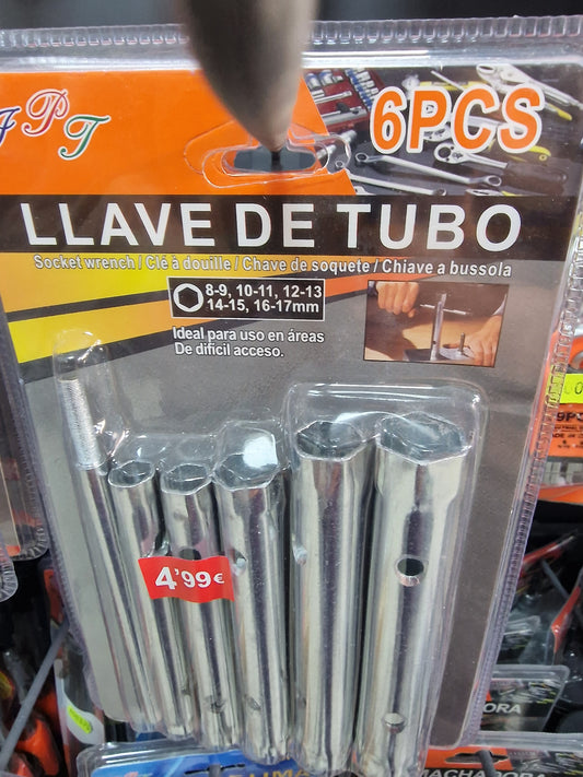 Conjunto de 6 Llaves de Tubo