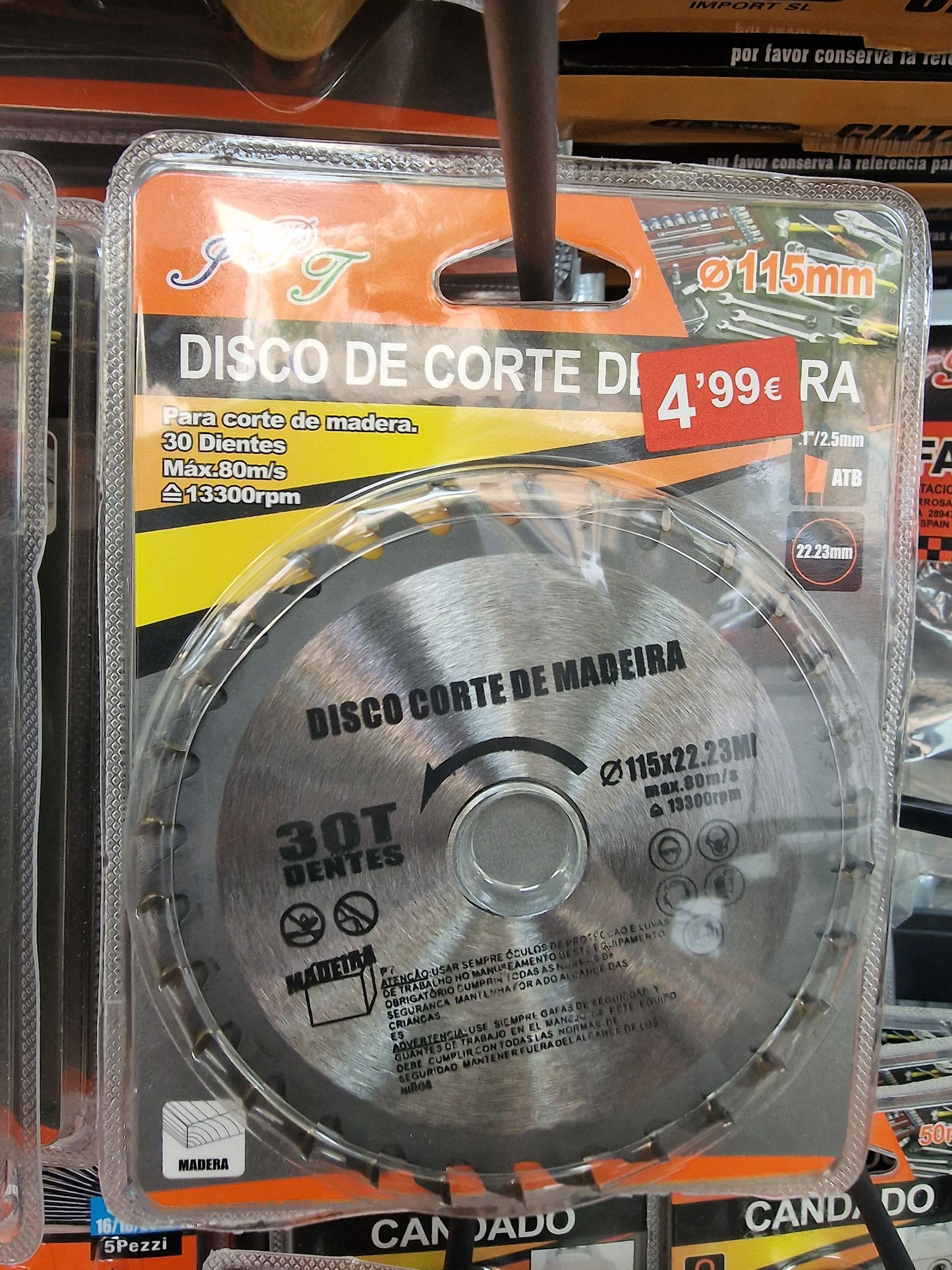 Disco de Corte de Madera