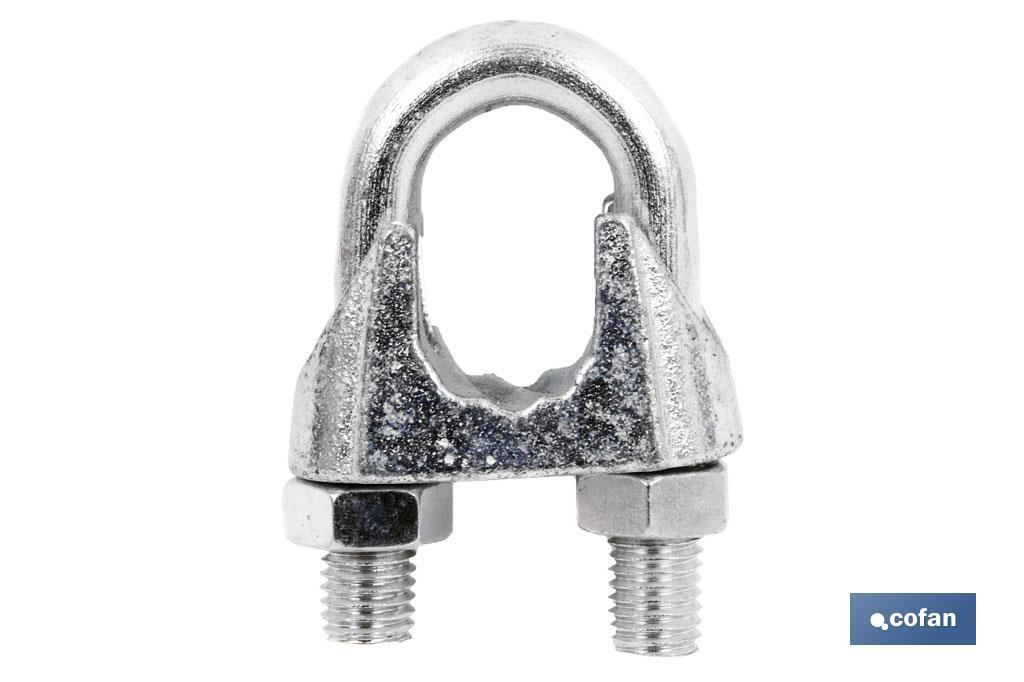 SUJETACABLES DIN-741 ZINCADO M-6 Venta unitaria