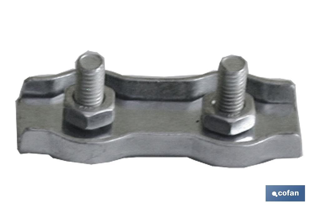 SUJETACABLES PLANOS DOBLE M-6 Venta unitaria