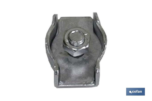 SUJETACABLES PLANO SIMPLE M-3 INOX