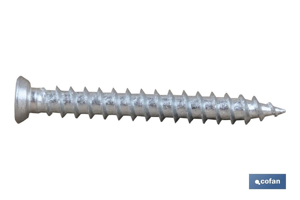 TORNILLO HORMIGÓN PLANA TORX 7,5X210
