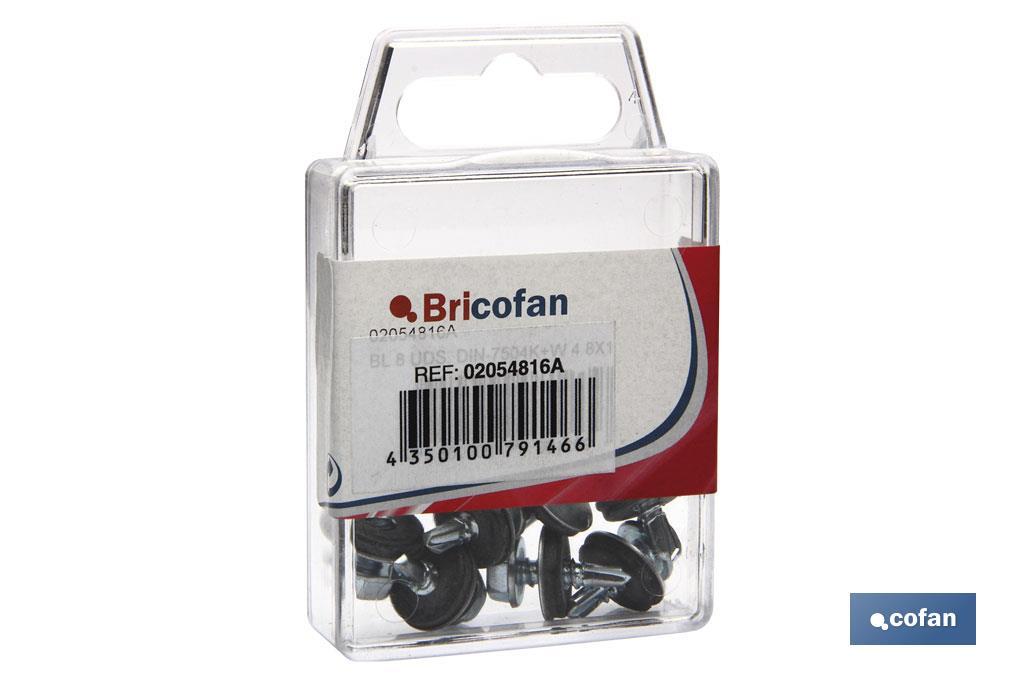 BLÍSTER DE 4 UDS. DIN-7504K+W 63X38 ZINC VENTA UNITARIA