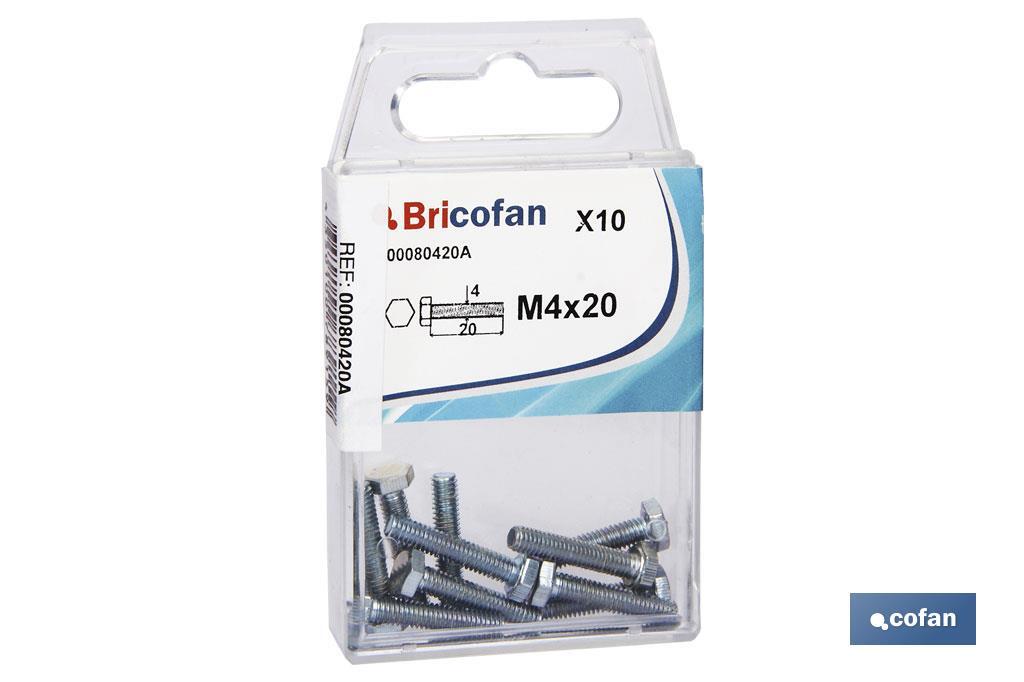 BL 8 UDS. DIN-933 M-4X30 Z Venta unitaria