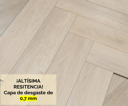 Suelo Vinilico Mineral Strong Vinyl Floor SPC 6mm Espiga