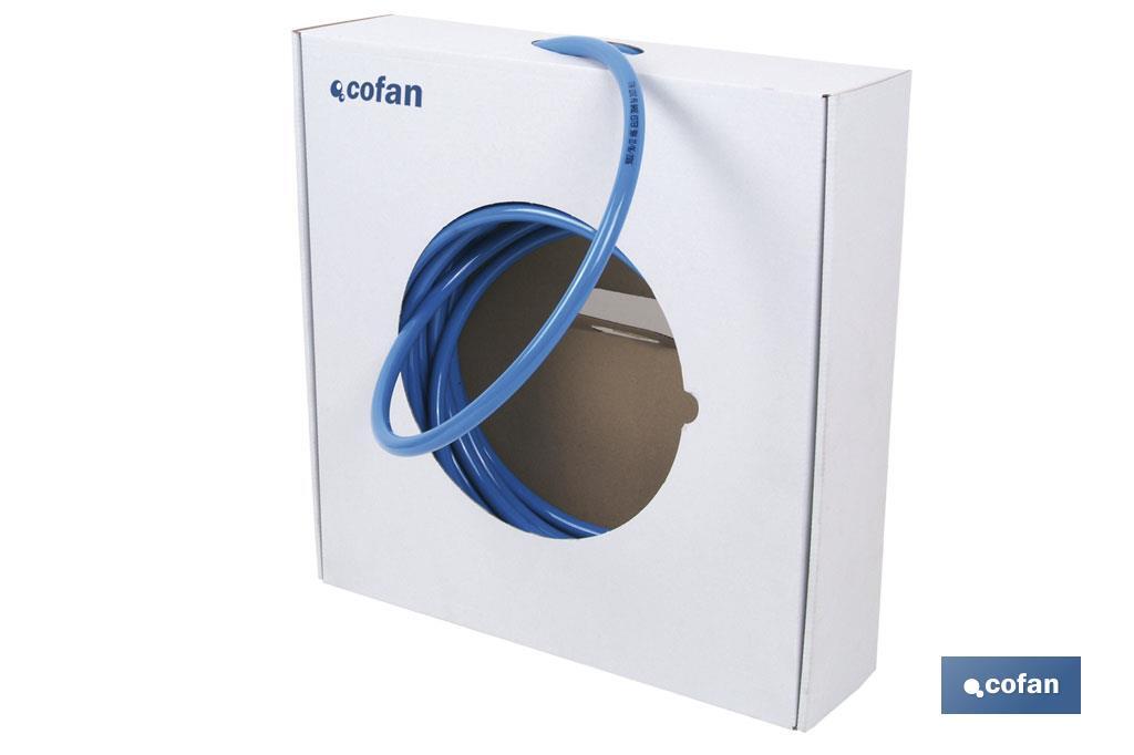 CAJA 25MT TUBO POLIURETANO AZUL 9X12
