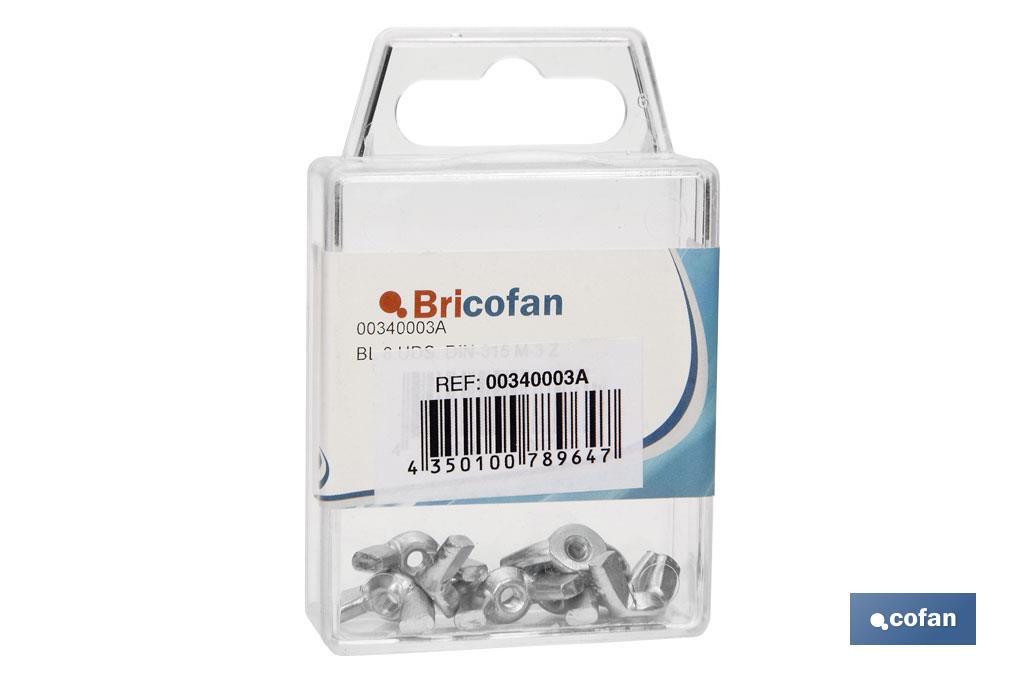 BLÍSTER DE 2 UDS. DIN-315 M-8 ZINC VENTA UNITARIA