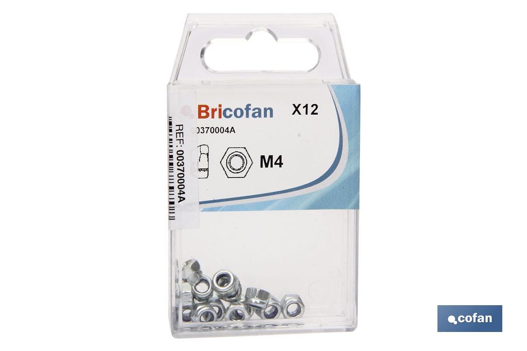 BLÍSTER DE 4 UDS. DIN-985 M-8 ZINC VENTA UNITARIA