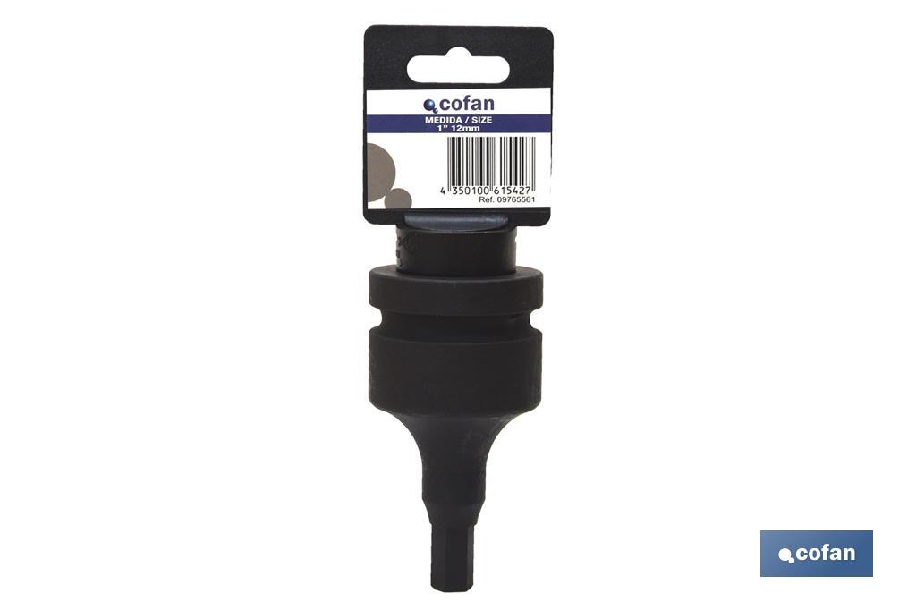 VASO IMPACTO 1 HEXAG. MACHO 14 MM