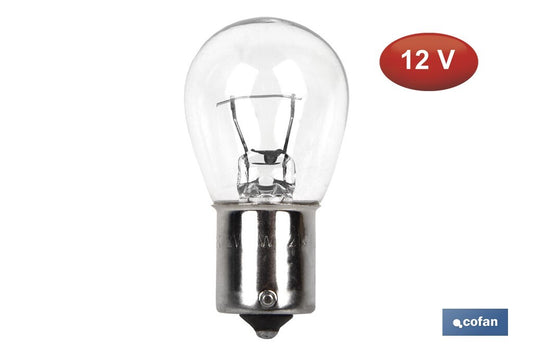 LÁMPARA COFAN P21W (BAU15s) 12V (Descentrada) venta unitaria