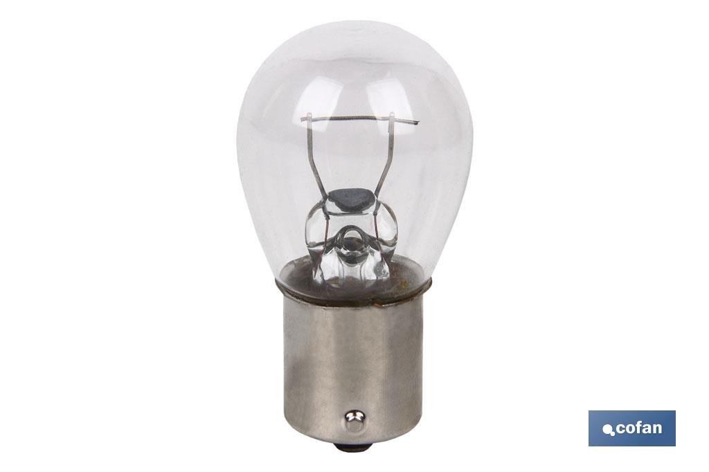 LÁMPARA COFAN P21W (BAU15s) 12V (Descentrada)