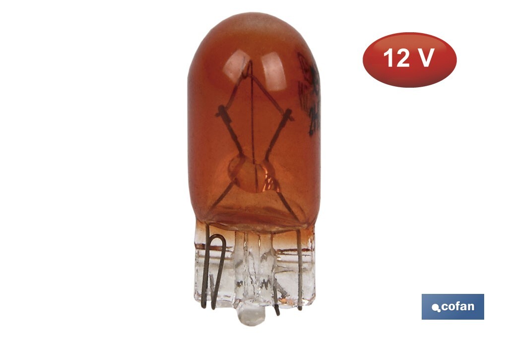 LÁMPARA S/CASQUILLO W5W 12V ÁMBAR