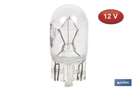 LÁMPARA S/CASQUILLO W5W  12V venta unitaria