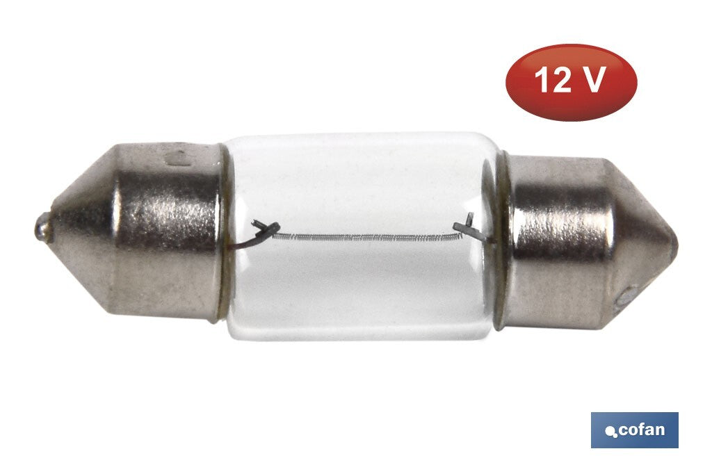 LÁMPARA PLAFONIER C10W (11X31mm) 12V venta unitaria