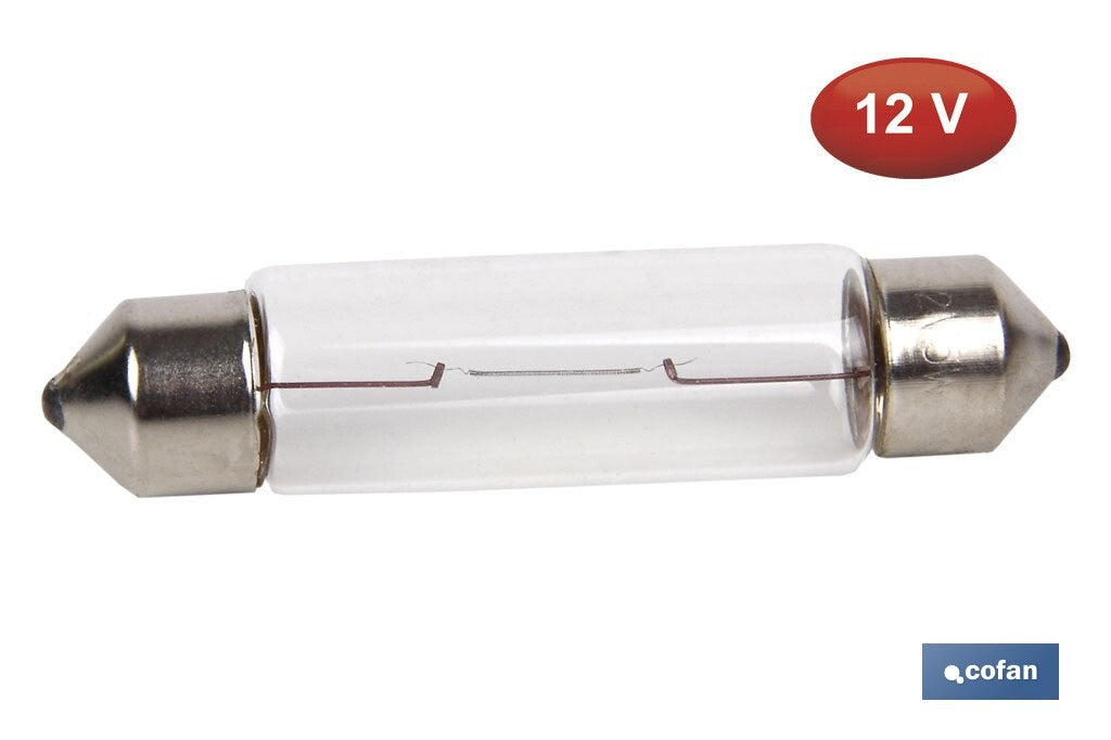 LÁMPARA PLAFONIER C5W (11X44mm) 12V venta unitaria