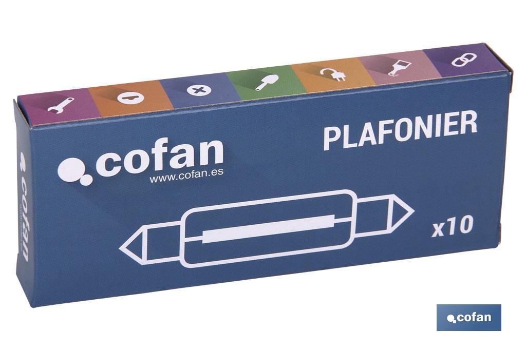 LÁMPARA PLAFONIER C10W (11X38mm) 12V