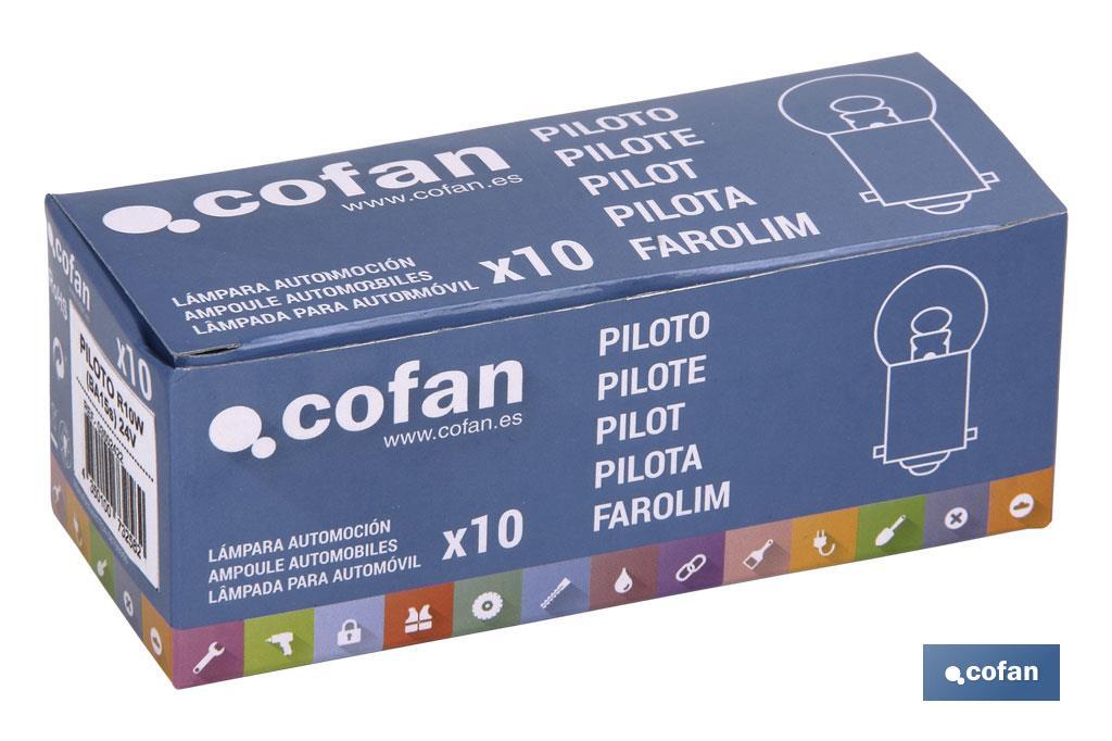 LÁMPARA COFAN PILOTO R10W (BA15s) 24V venta unitaria