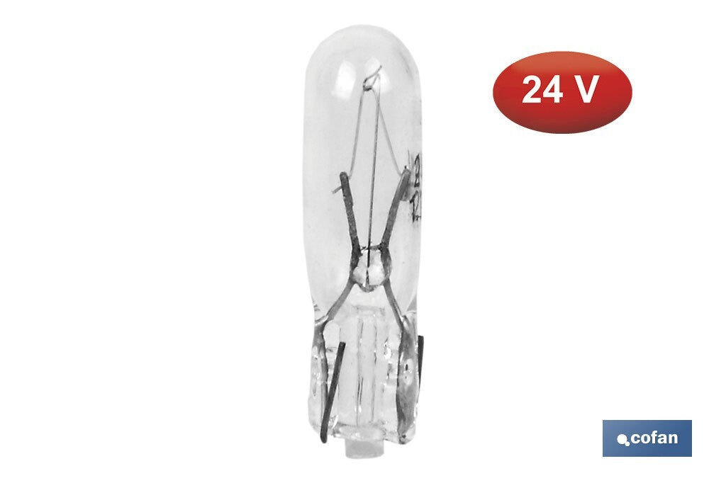 LÁMPARA S/CASQUILLO W1,2-T5 (W2X4, 6d) 24V