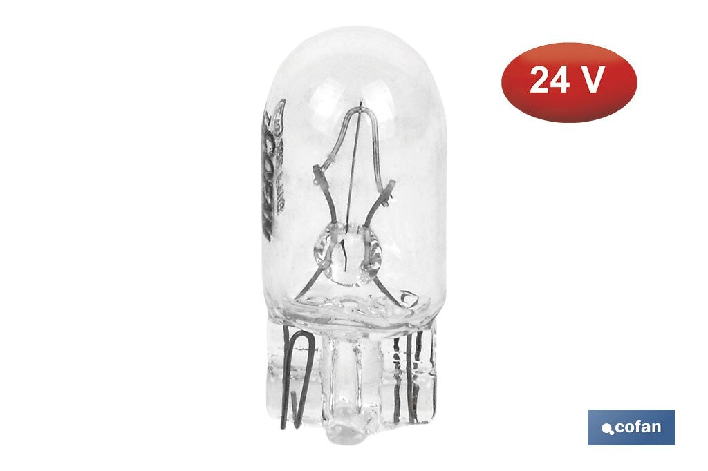 LÁMPARA S/CASQUILLO W5W (W2,1x9,5d) 24V