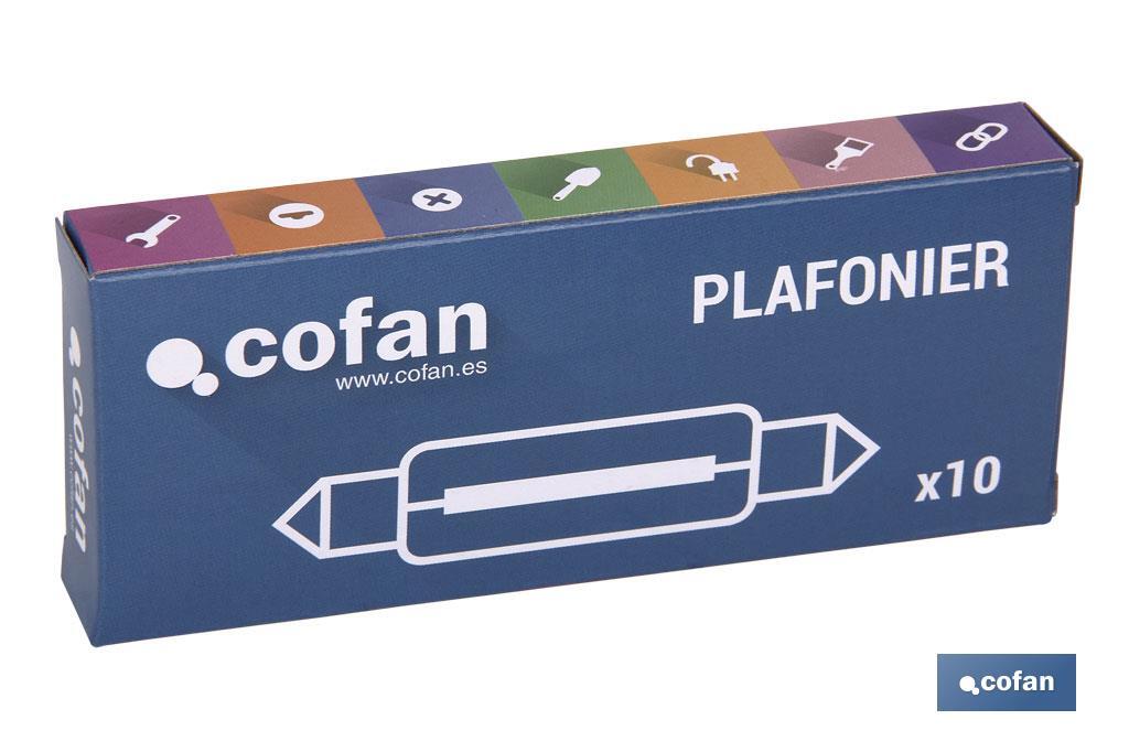 LÁMPARA COFAN PLAFONIER C5W (11X38) 24V venta unitaria