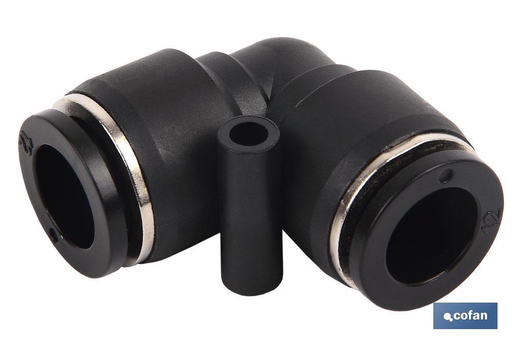 EMPALME RAPIDO CODO PLASTICO T-4 Venta unitaria