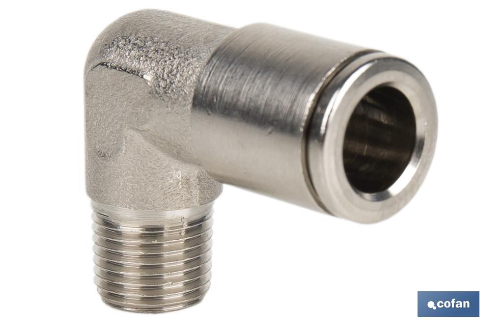CONEXION CODO  TUBO 10mm. ROSCA 1/2