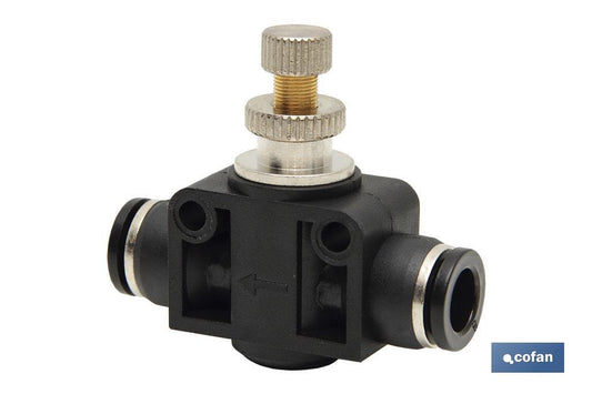 REGULADOR DE FLUJO UNIDIRECCIONAL EN LINEA TUBO-TUBO D-4