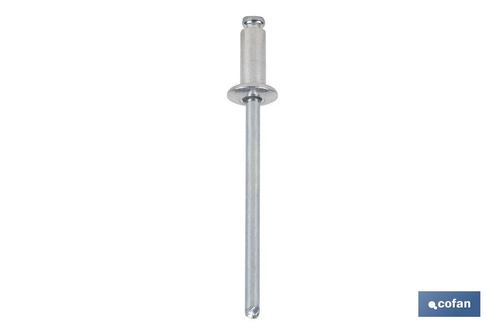 REMACHE ALUMINIO NORMAL 4 X  8 MM