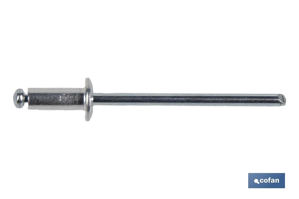 REMACHE ALUMINIO NORMAL 4 X 10 MM