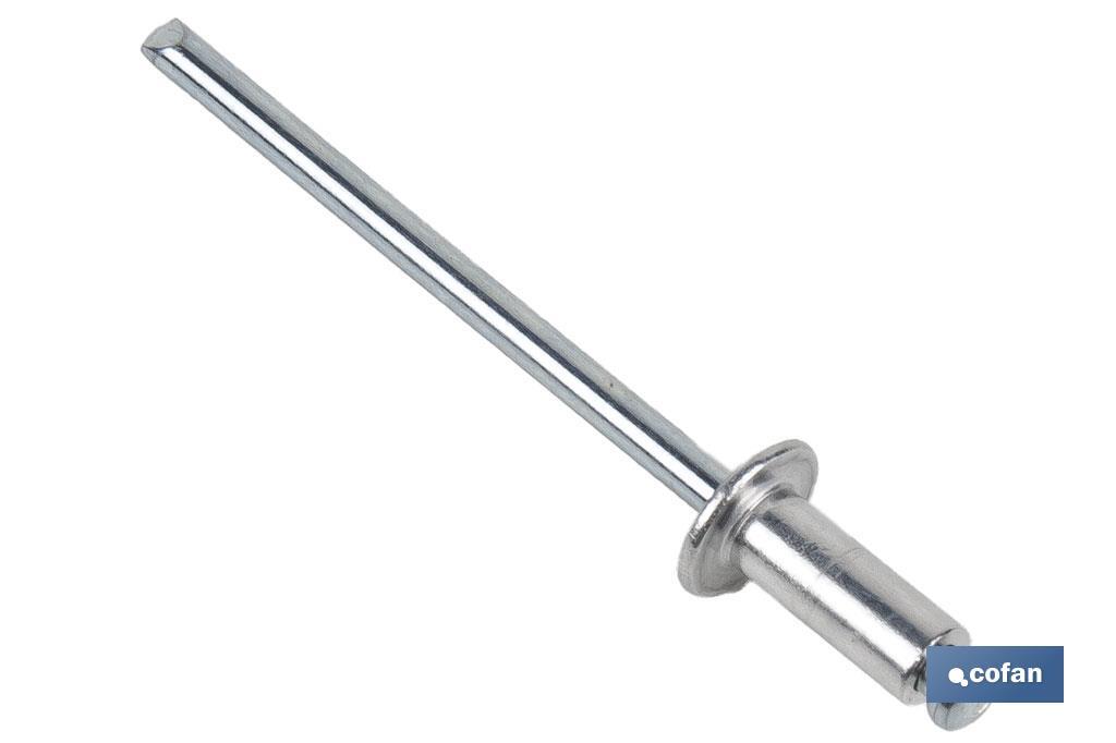 REMACHE ALUMINIO NORMAL 4 X  8 MM