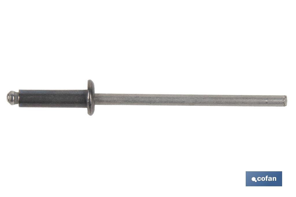 REMACHE ACERO INOX A-2  4.8 X 18 MM