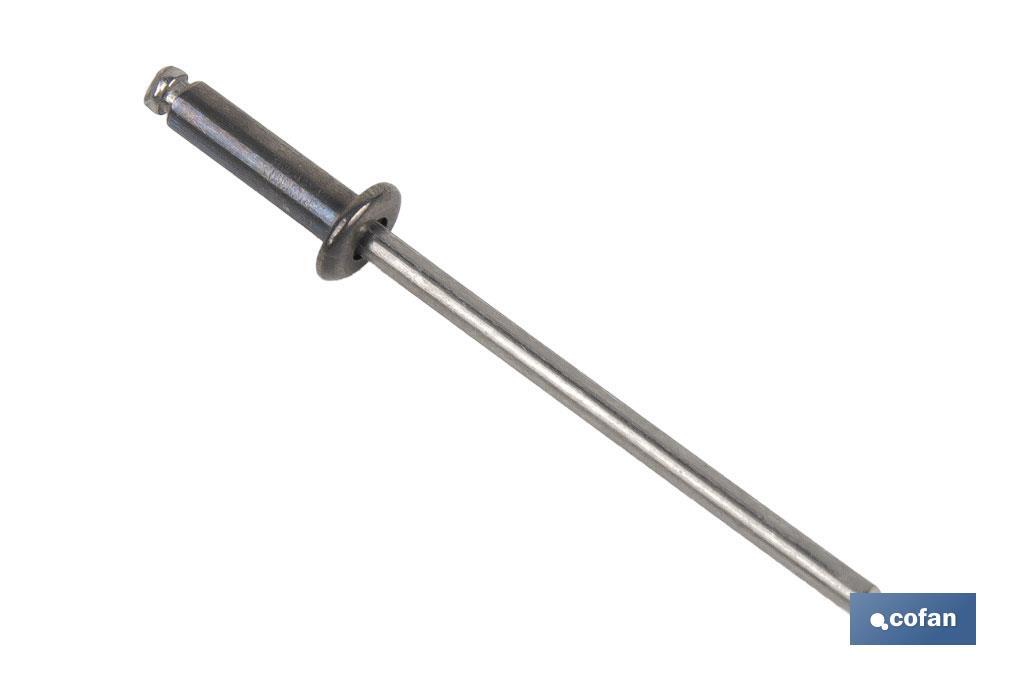 REMACHE ACERO INOX A-2  4.8 X 30 MM