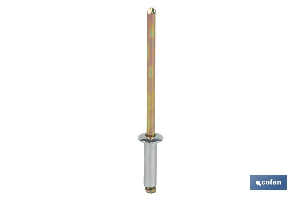 REMACHE ACERO  4 X 8 MM