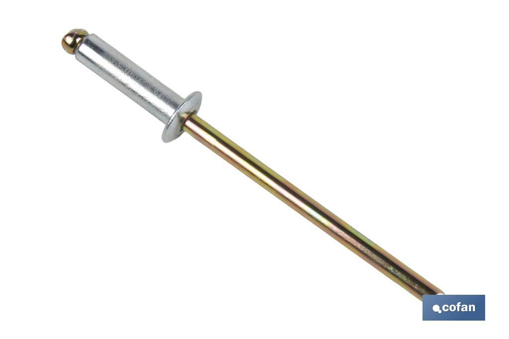 REMACHE ACERO  6 X 22 MM