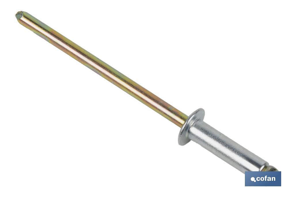 REMACHE ACERO  3.2 X 14 MM