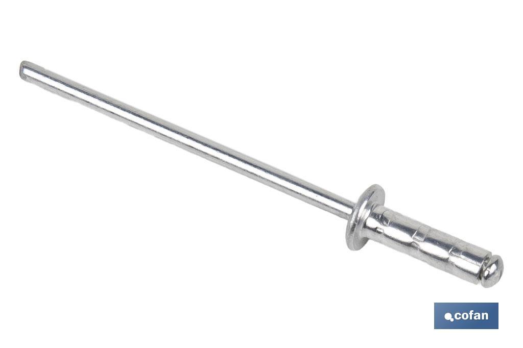 REMACHE ALUMINIO MULTIGRIP 4 X 12 MM