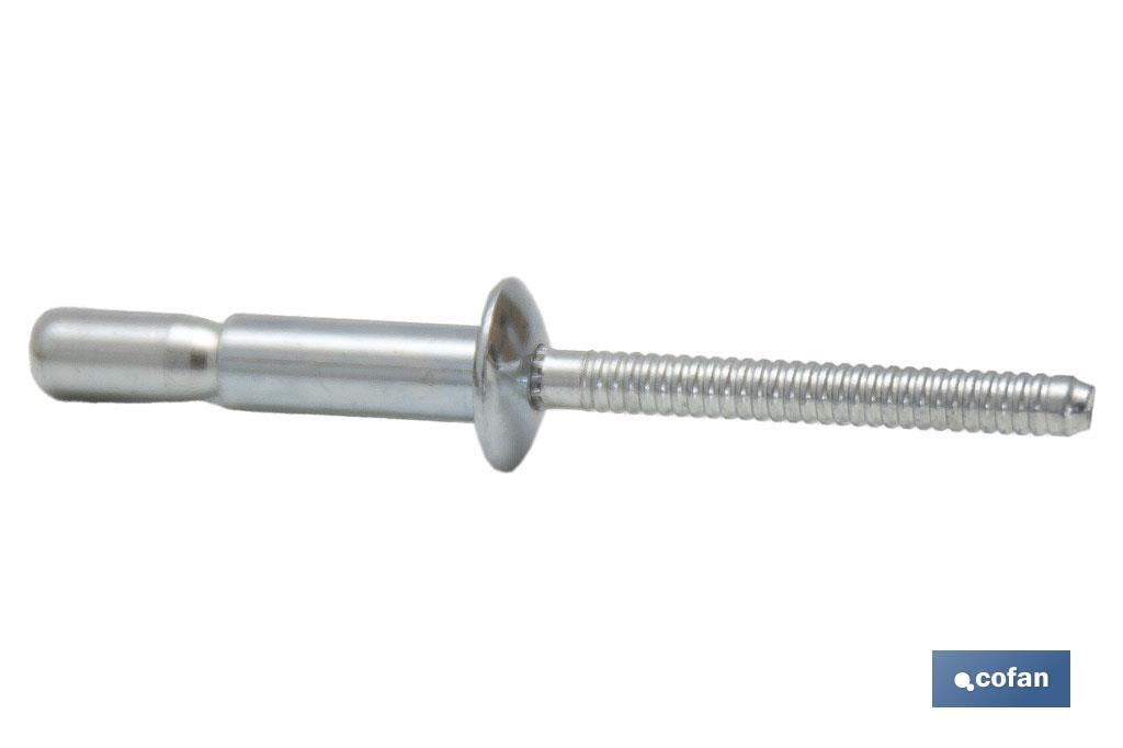 REMACHE ACERO ESTRUCTURAL 6,4 X 20 MM