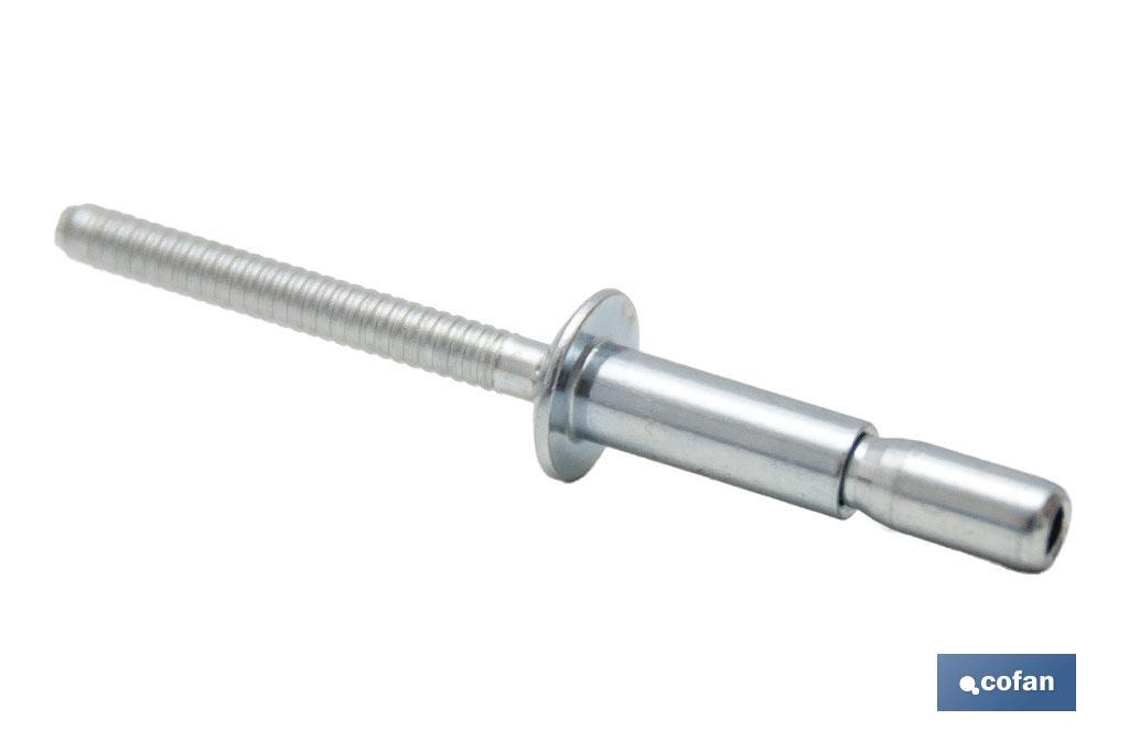 REMACHE ACERO ESTRUCTURAL 6,4 X 14 MM