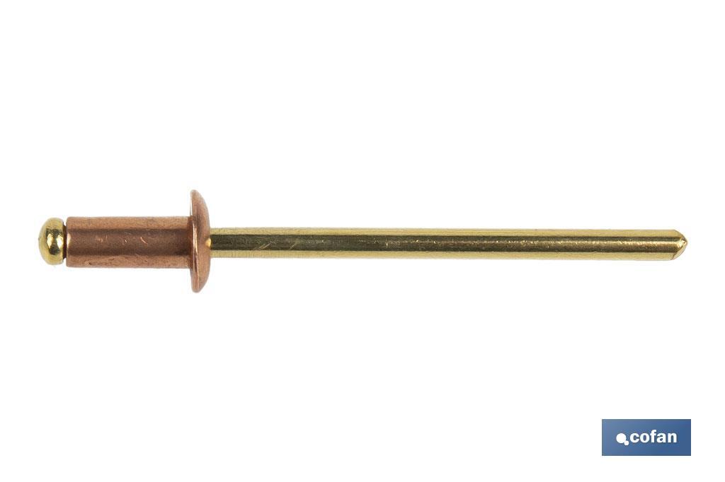 REMACHE COBRE-BRONCE 4 X 8 MM