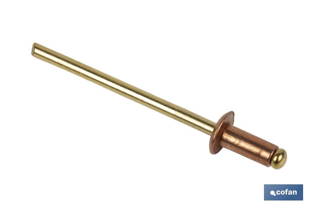 REMACHE COBRE-BRONCE 4 X 10 MM