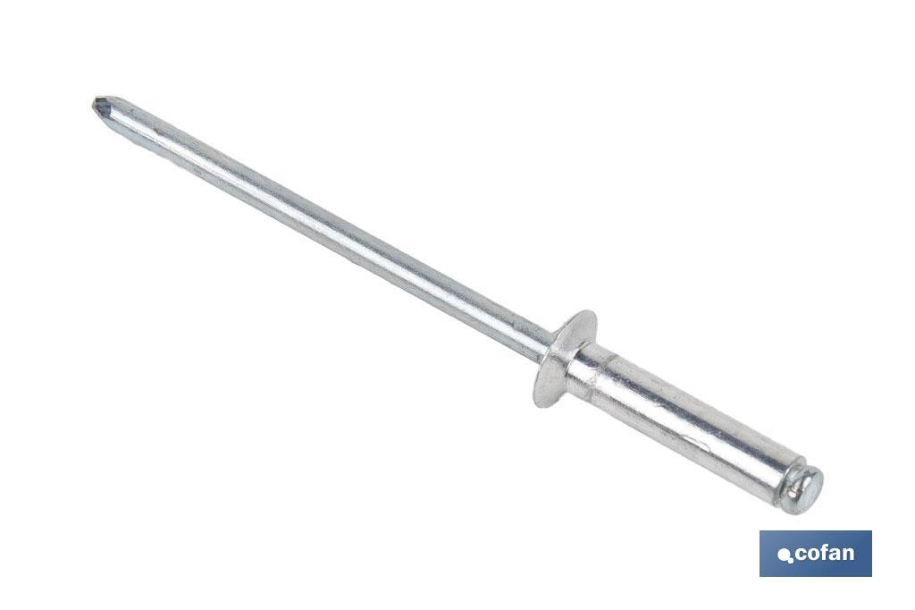 REMACHE ALUM. STAND. AVELLANADO 4 X 8 MM