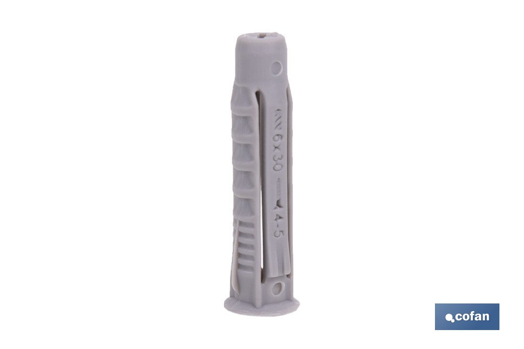 TACO NYLON PA-6 M-6X30 BOTE DE 1.000 UDS.