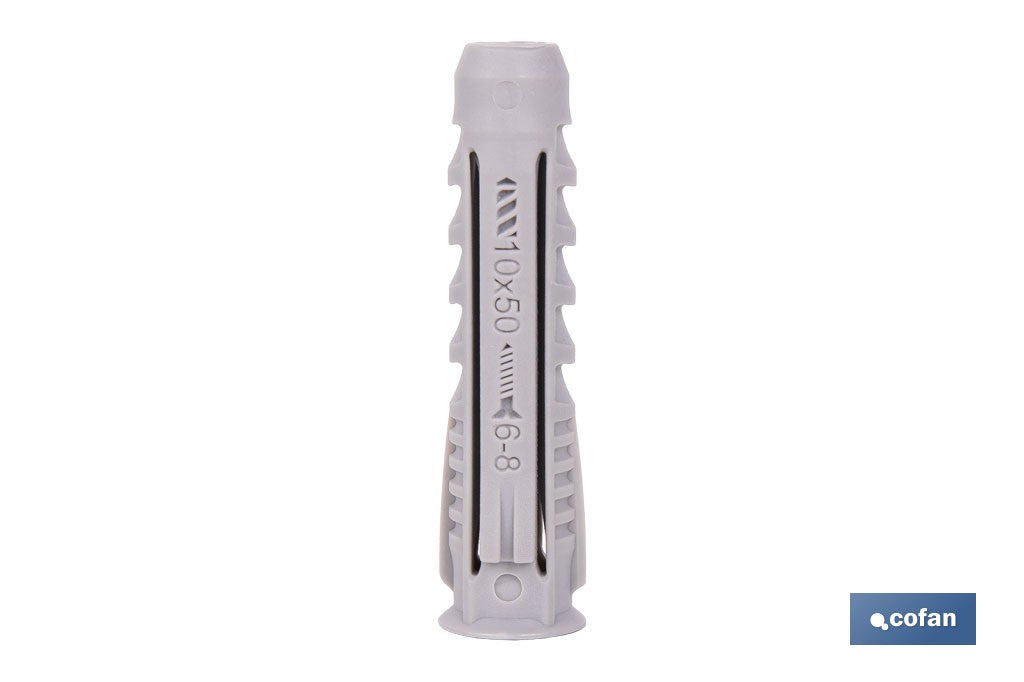 TACO NYLON PA-6 M-10X50 BOTE DE 300 UDS.
