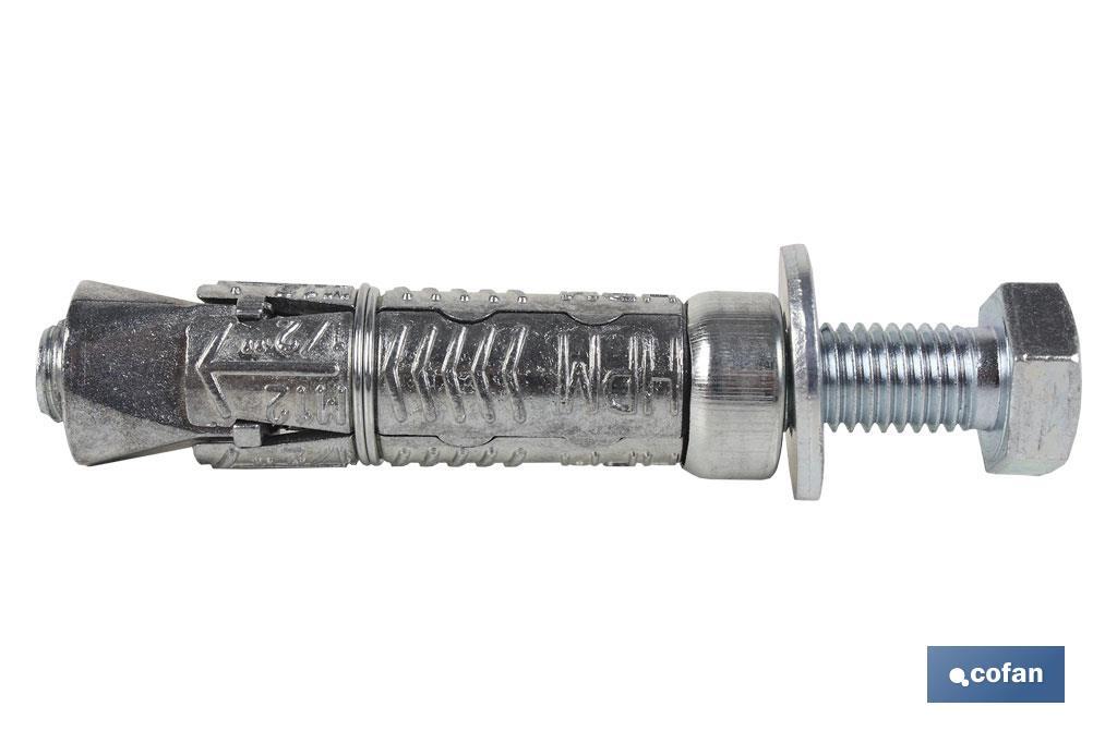 ANCLAJE ZAMAK HPM M-8x50 CON TORNILLO 8.8 Venta unitaria