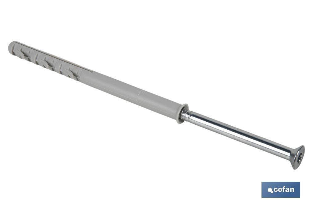 TACO LARGO DE GOLPE CON TORNILLO TORX Ø10 X 160 MM
