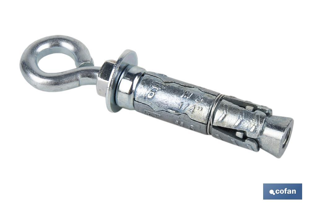 ANCLAJE ZAMAK HPM M10 X 56 CON ARGOLLA Venta unitaria